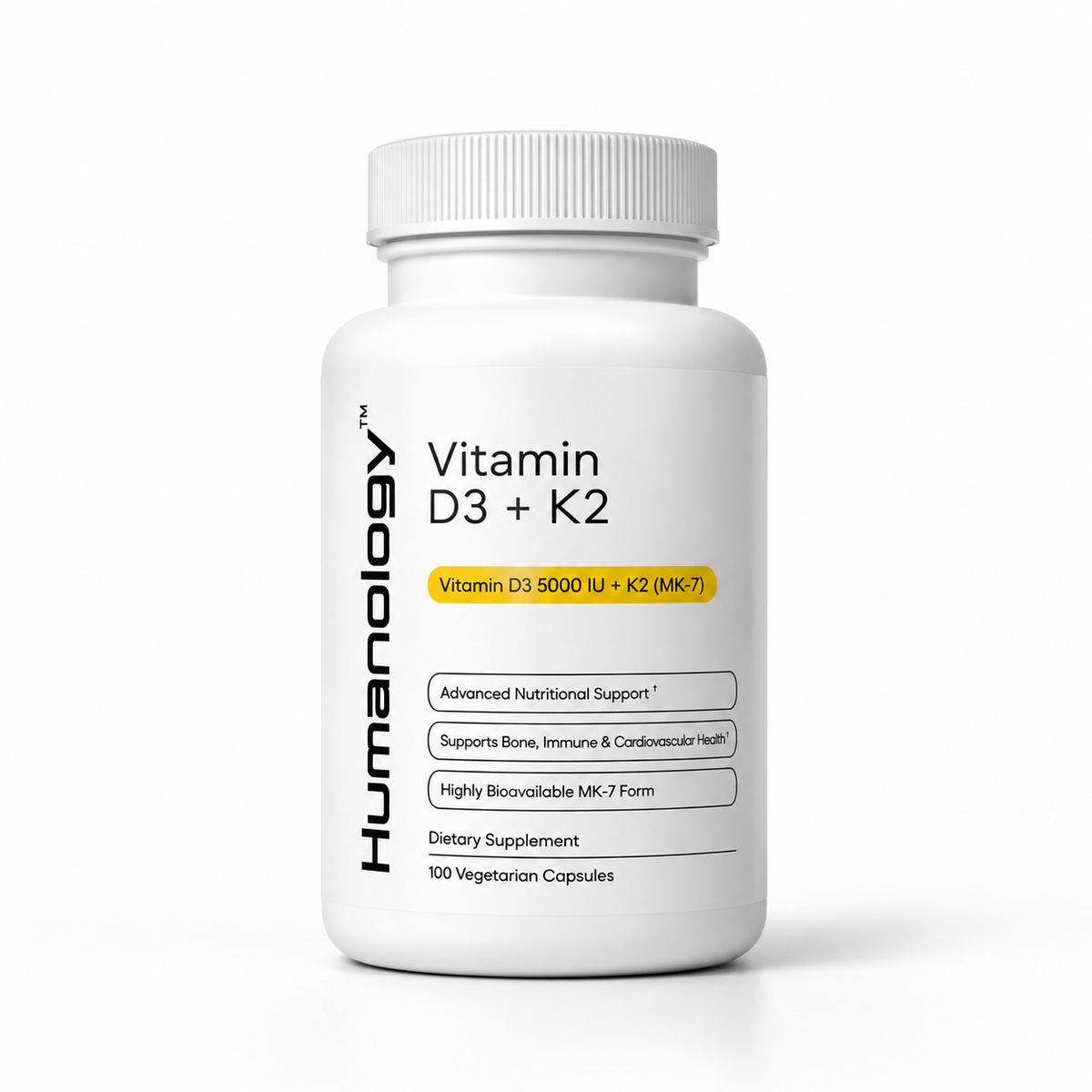 Vitamin D3 + K2 – 5,000 IU D3 & 180mcg MK-7 | Humanology